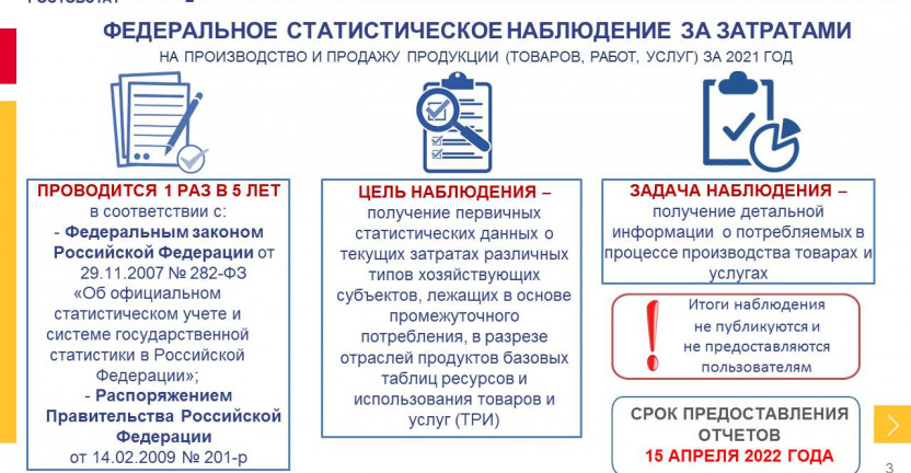 Ростовстат в 2022 году проведет федеральное статистическое наблюдение за затратами на производство