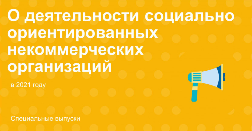 О деятельности социально ориентированных некоммерческих организаций в 2021 году